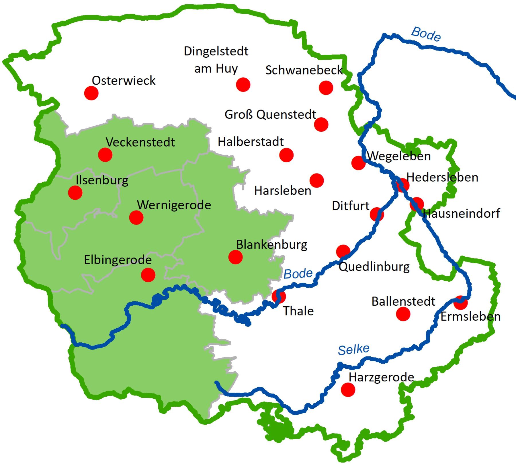 wo liegt der harz karte