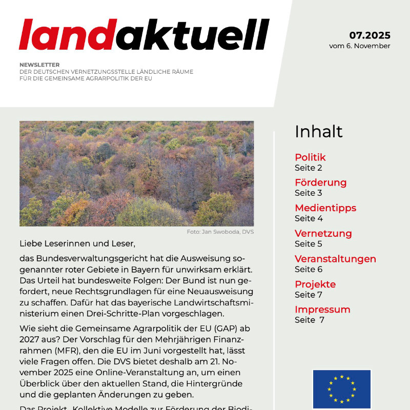 Newsletter Land aktuell (Ausgabe 11/2025)