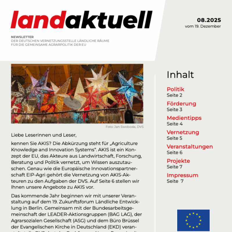 Newsletter Land aktuell (Ausgabe 12/2025)
