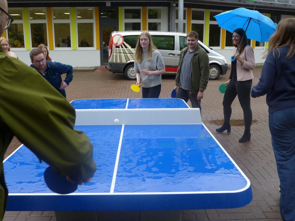 Aktive Pause – Tischtennisplatte